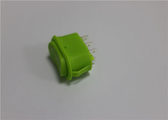 Mini inverseur à rappel imperméable ovale, inverseur à rappel vert 10a 250v