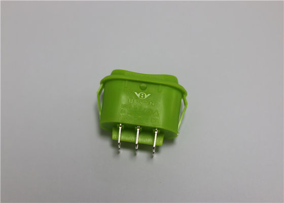 Mini inverseur à rappel imperméable ovale, inverseur à rappel vert 10a 250v
